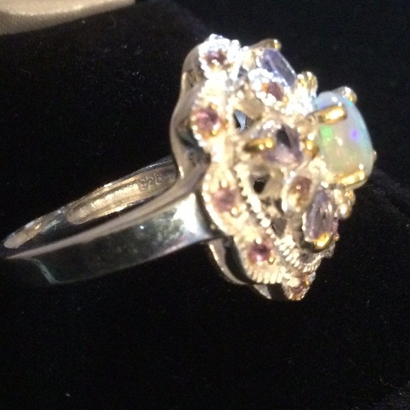 Outstanding AA+ Genuine Natural Opal with Tanzanite - Picture 6 of 14